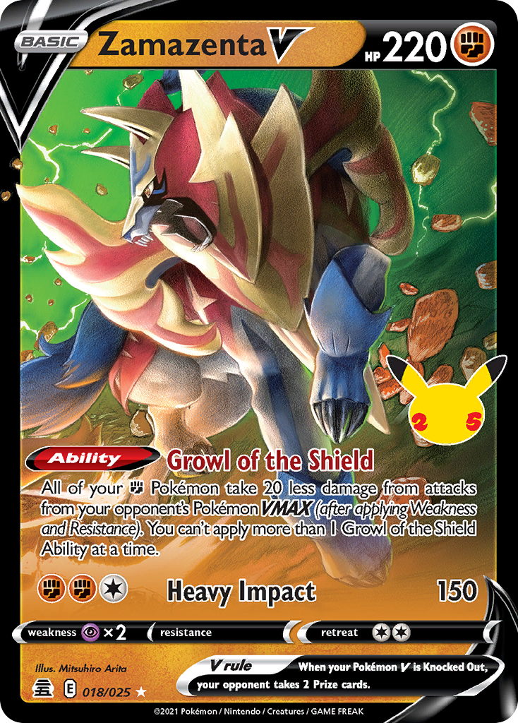 Zamazenta V - 18/25 - Celebrations