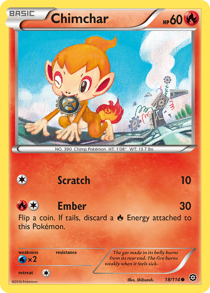 Chimchar - 018/114 - Steam Siege