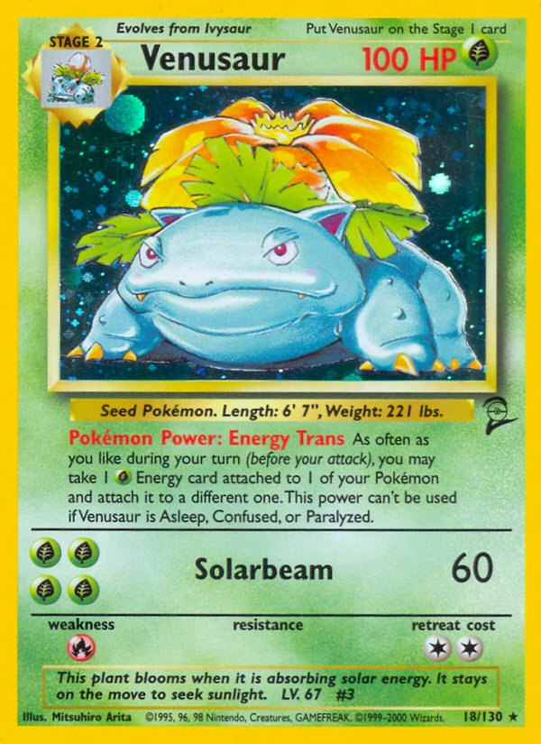 Venusaur - 018/130 - Base Set 2