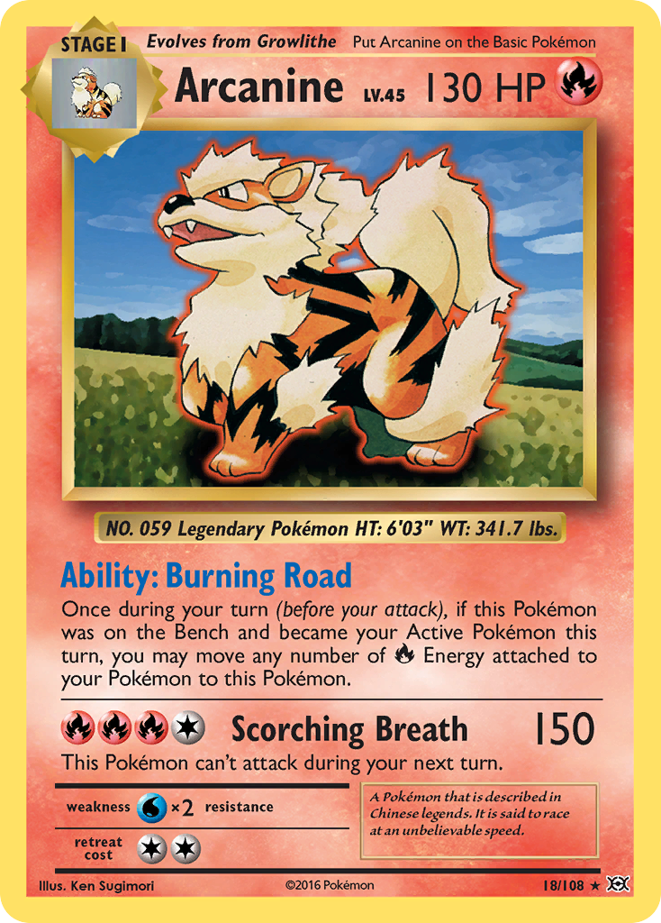 Arcanine - 018/108 - Evolutions