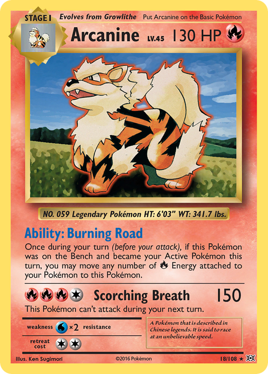 Arcanine - 018/108 - Evolutions