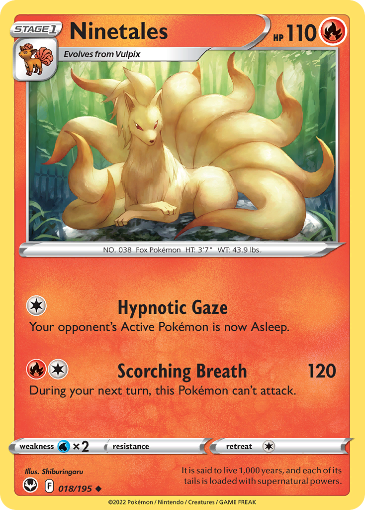 Ninetales - 018/195 - Silver Tempest