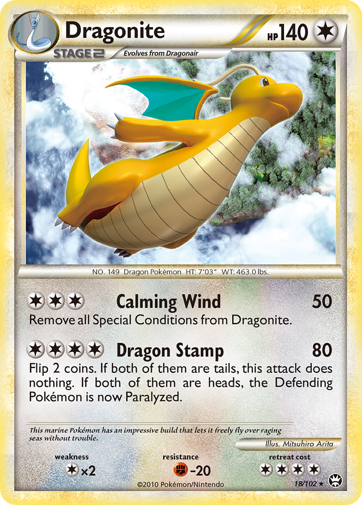 Dragonite - 018/102 - HS—Triumphant