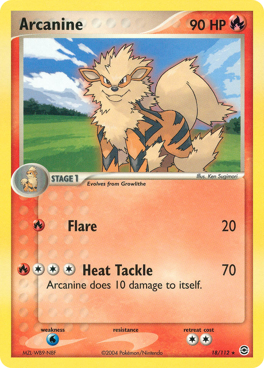 Arcanine - 018/112 - FireRed & LeafGreen