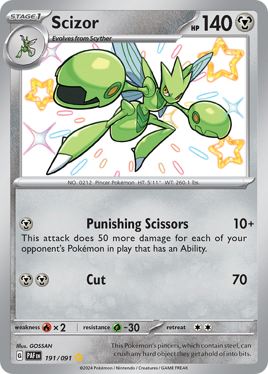 Scizor - 191/91 - Paldean Fates