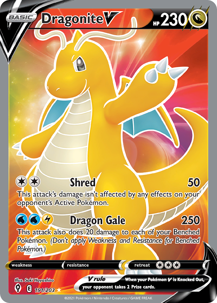 Dragonite V - 191/203 - Evolving Skies