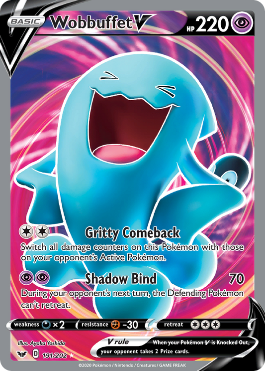 Wobbuffet V - 191/202 - Sword & Shield