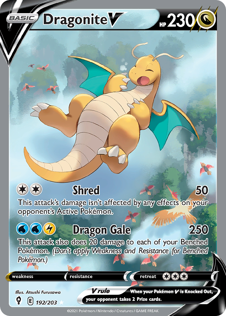 Dragonite V - 192/203 - Evolving Skies