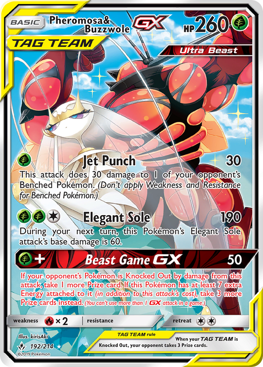 Pheromosa & Buzzwole-GX - 192/214 - Unbroken Bonds