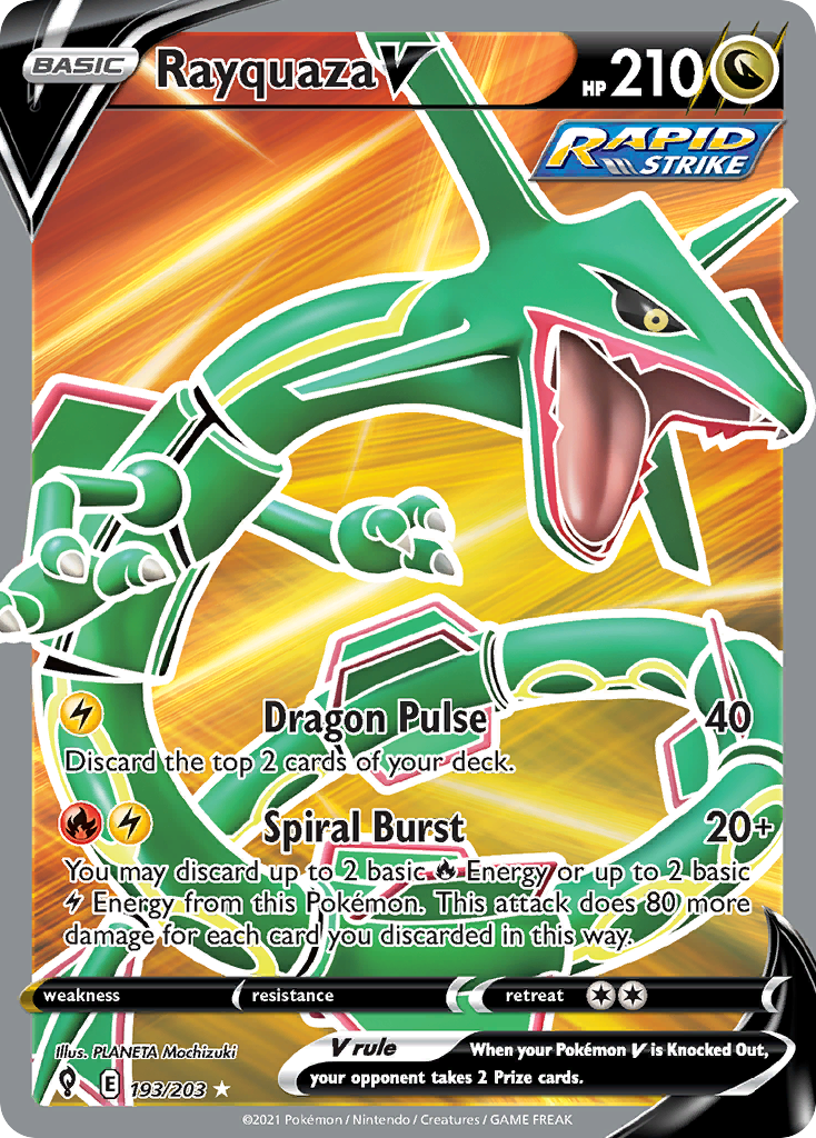 Rayquaza V - 193/203 - Evolving Skies