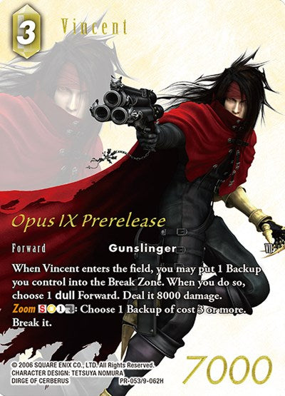 Vincent - PR-053/9-062H - Promo (Prerelease Promo) - FF: Promo Cards
