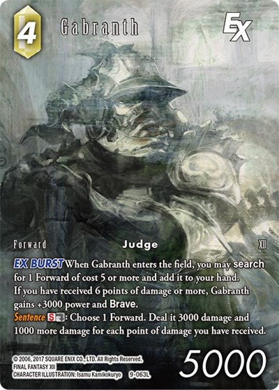 Gabranth EX - 9-063L - Legend (Full Art) - Opus IX