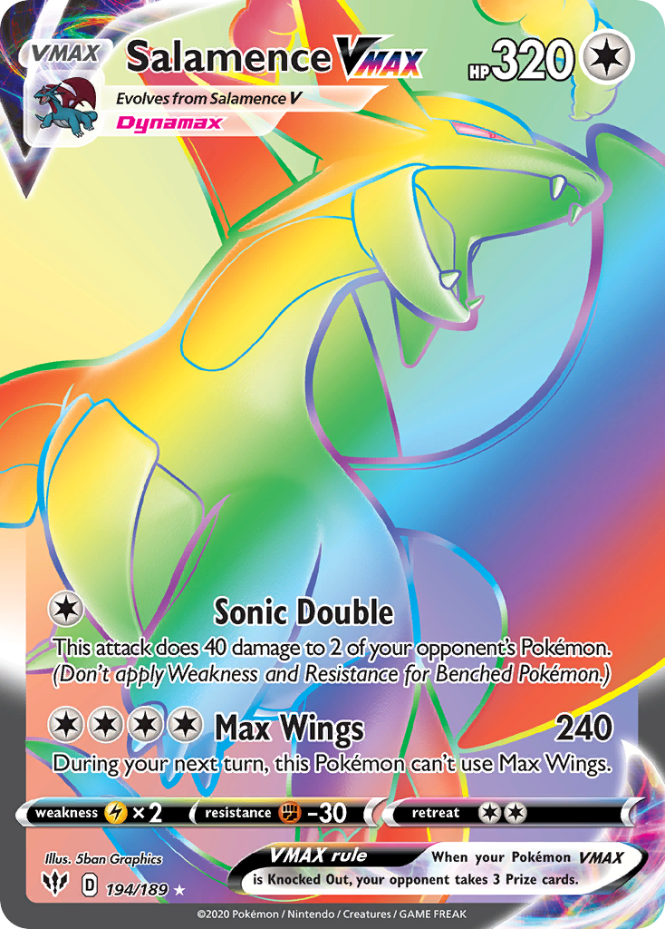 Salamence VMAX - 194/189 - Darkness Ablaze