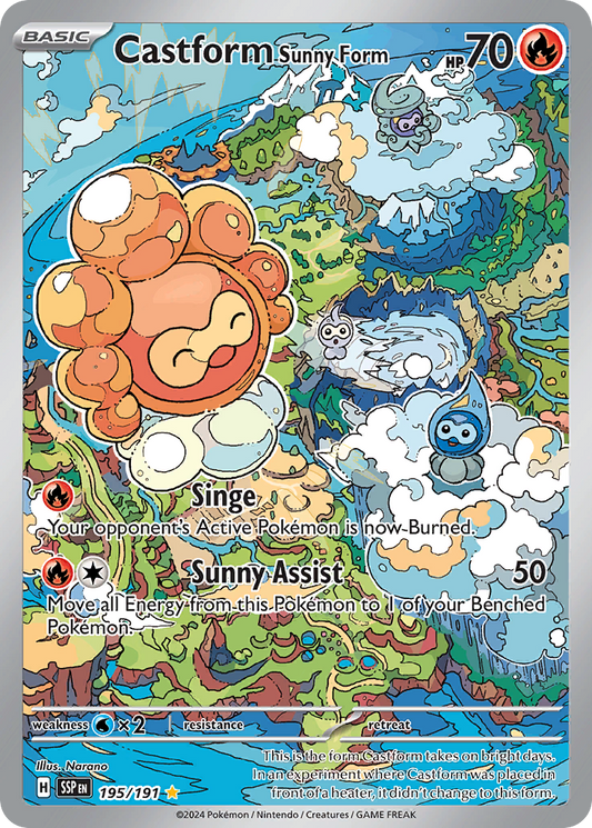 Castform Sunny Form - 195/191 - Surging Sparks