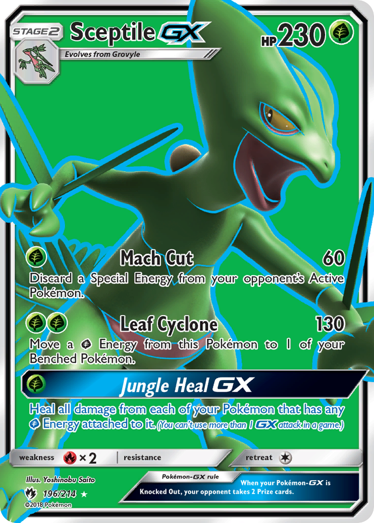 Sceptile-GX - 196/214 - Lost Thunder