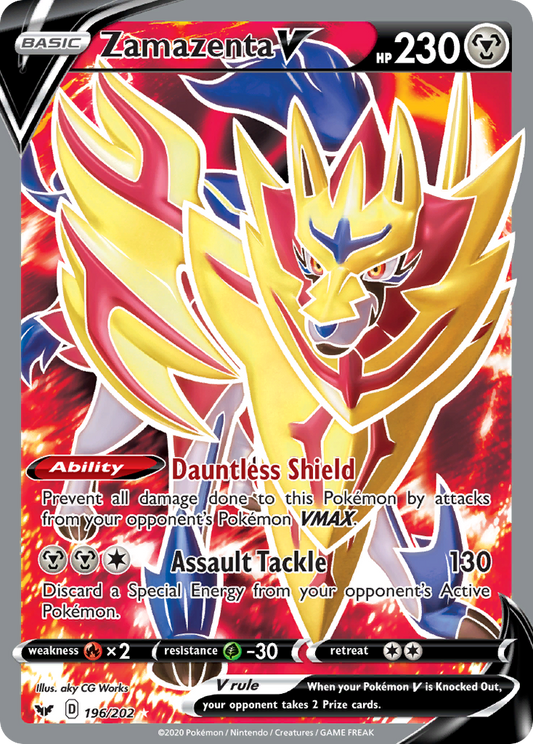 Zamazenta V - 196/202 - Sword & Shield