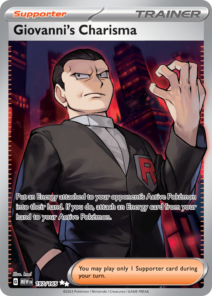 Giovanni's Charisma - 197/165 - 151