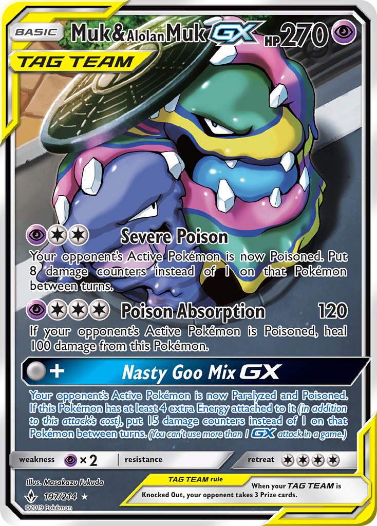 Muk & Alolan Muk-GX - 197/214 - Unbroken Bonds