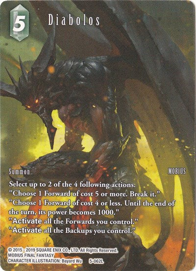 Diabolos - 5-062L - Legend (Full Art) - Deck Exclusive Cards