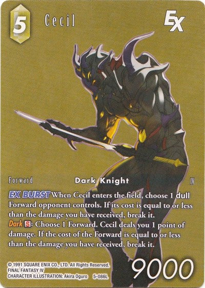 Cecil EX - 5-086L - Legend (Full Art) - Deck Exclusive Cards