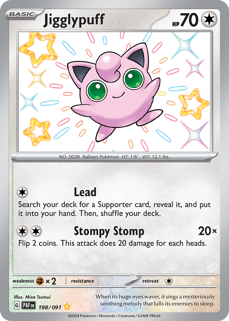 Jigglypuff - 198/91 - Paldean Fates