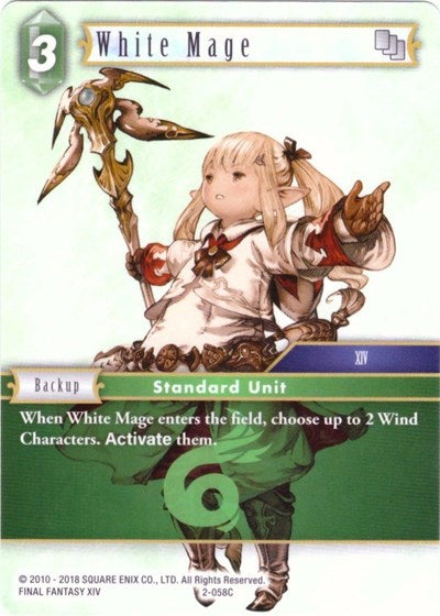 White Mage - 2-058C - Common - Deck Exclusive Cards