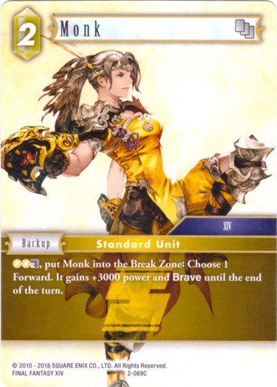 Monk - 2-089C - Common - Deck Exclusive Cards