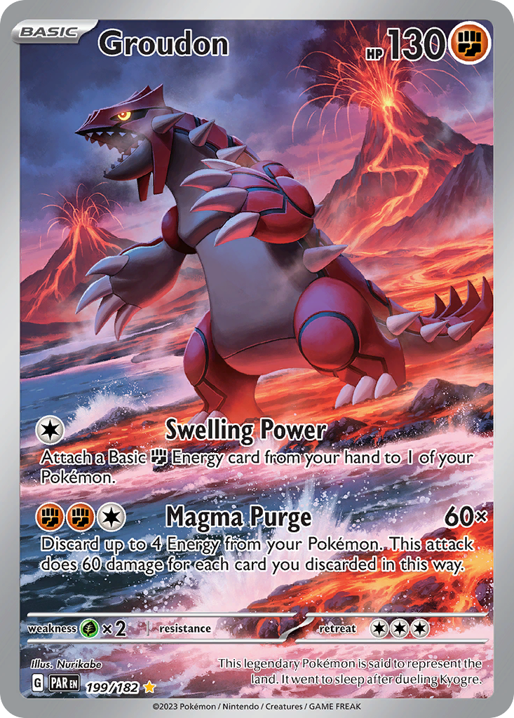 Groudon - 199/182 - Paradox Rift