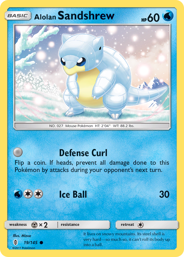 Alolan Sandshrew - 019/145 - Guardians Rising