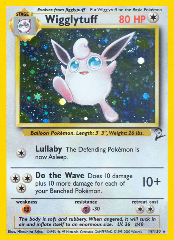 Wigglytuff - 019/130 - Base Set 2