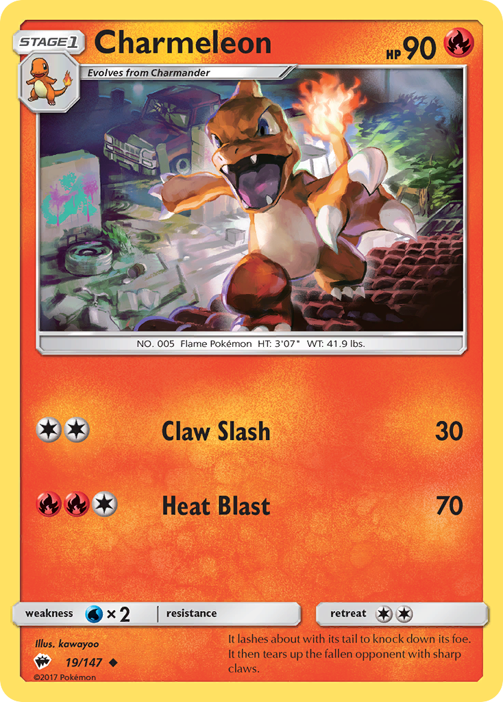 Charmeleon - 019/147 - Burning Shadows