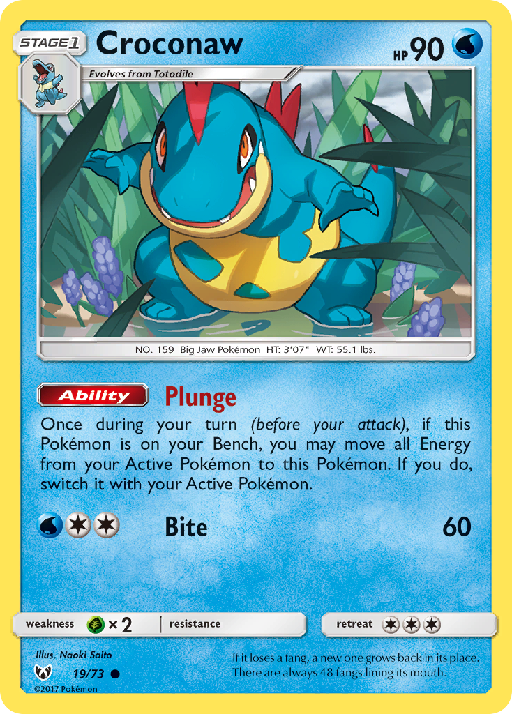 Croconaw - 19/73 - Shining Legends