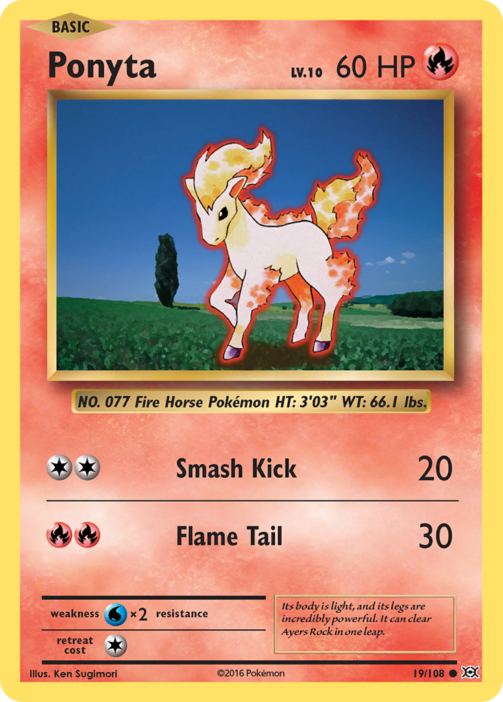 Ponyta - 019/108 - Evolutions