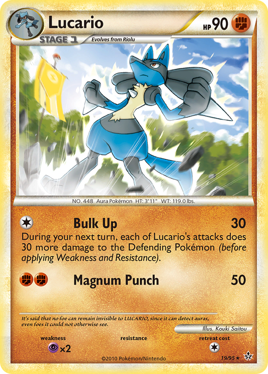 Lucario - 19/95 - HS—Unleashed