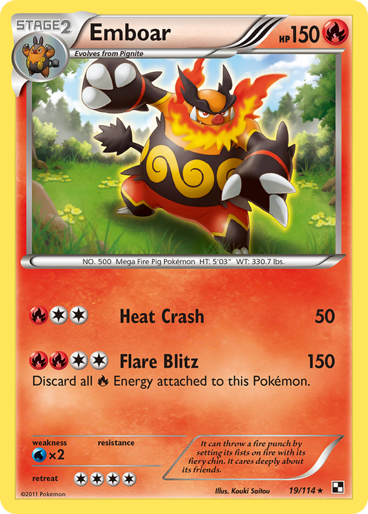 Emboar - 019/114 - Black & White