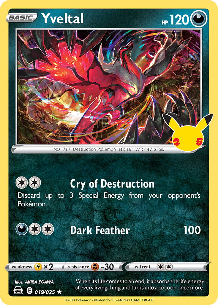 Yveltal - 19/25 - Celebrations