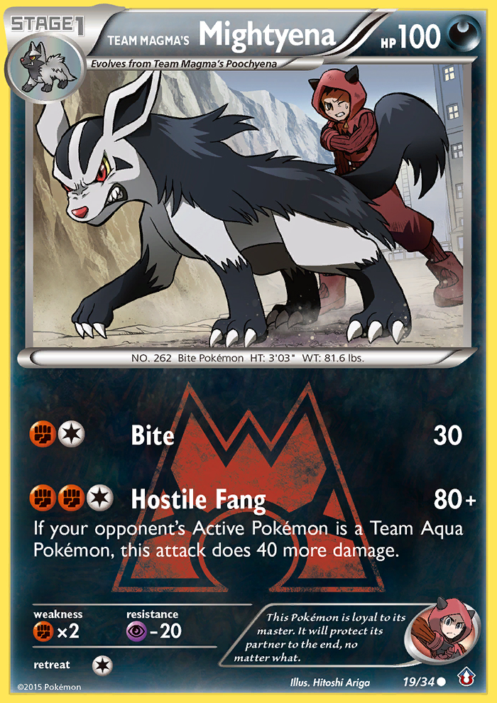 Team Magma's Mightyena - 19/34 - Double Crisis