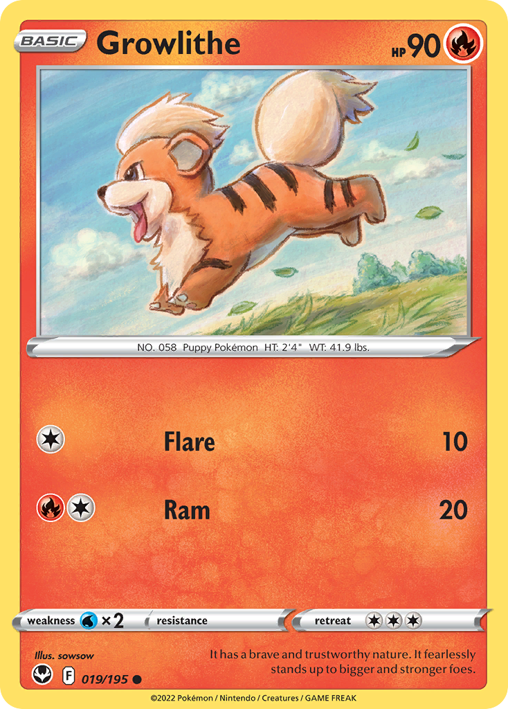 Growlithe - 019/195 - Silver Tempest