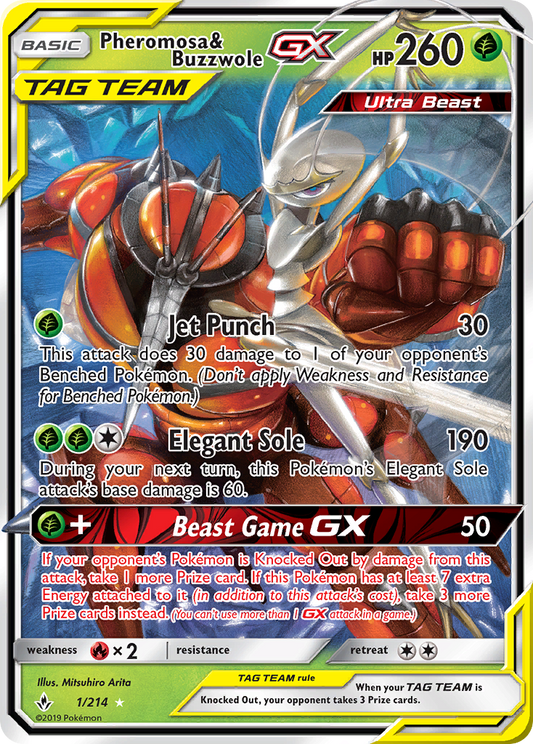 Pheromosa & Buzzwole-GX - 001/214 - Unbroken Bonds