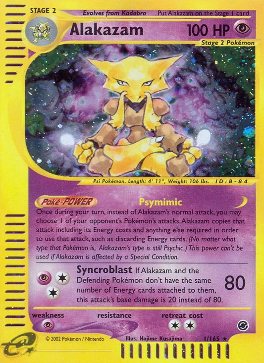 Alakazam - 001/165 - Expedition Base Set