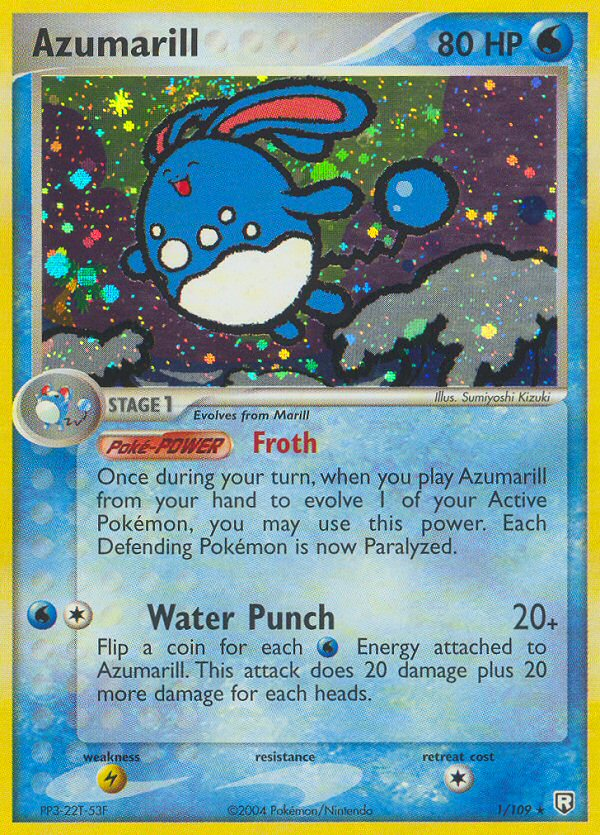 Azumarill - 001/109 - Team Rocket Returns