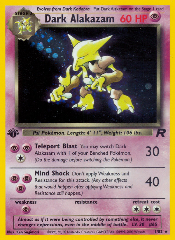 Dark Alakazam - 01/82 - Team Rocket