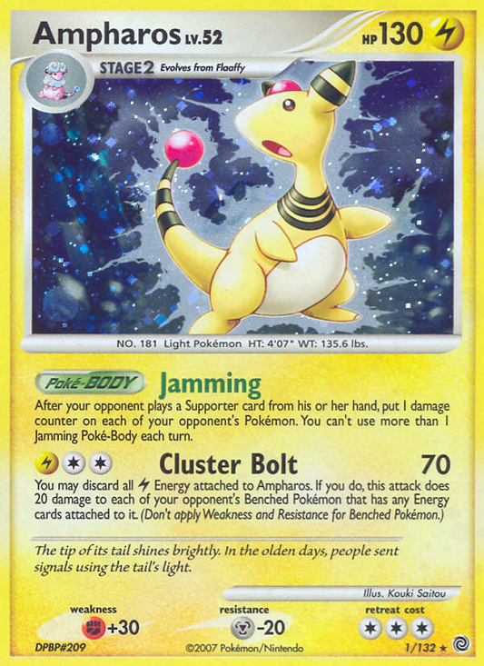 Ampharos - 001/132 - Secret Wonders