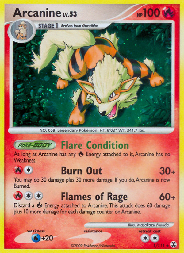 Arcanine - 001/111 - Rising Rivals