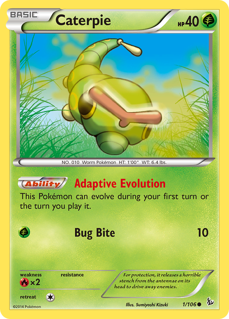 Caterpie - 001/106 - Flashfire