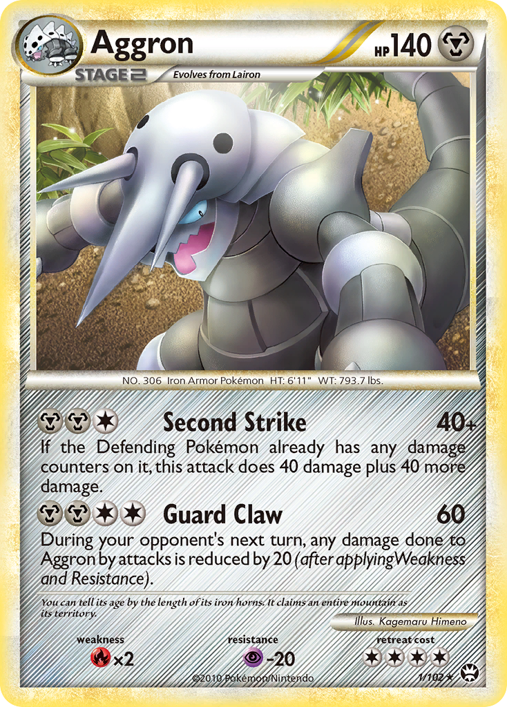 Aggron - 001/102 - HS—Triumphant