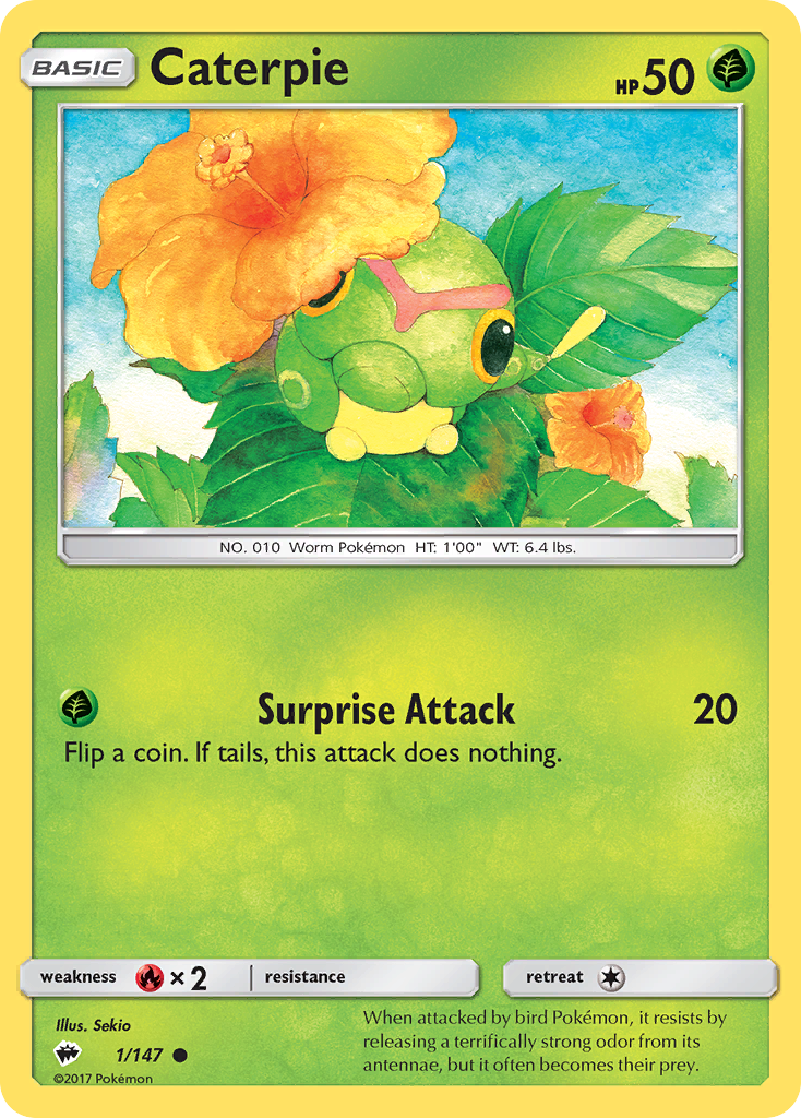 Caterpie - 001/147 - Burning Shadows