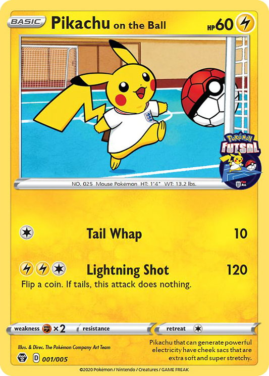 Pikachu on the Ball - 1/5 - Pokémon Futsal Collection