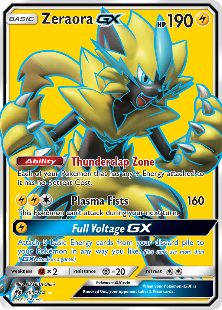 Zeraora-GX - 201/214 - Lost Thunder