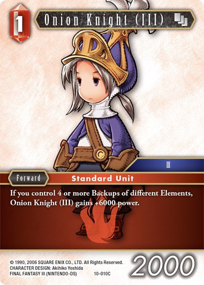 Onion Knight (III) - 10-010C (Luneth) - 10-010C - Common - Opus X